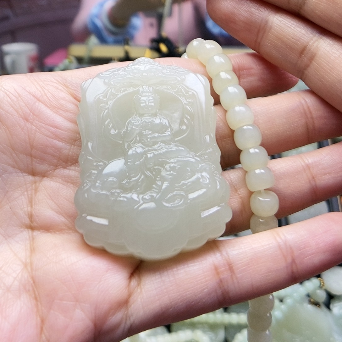 和田玉颈饰未镶嵌用****7