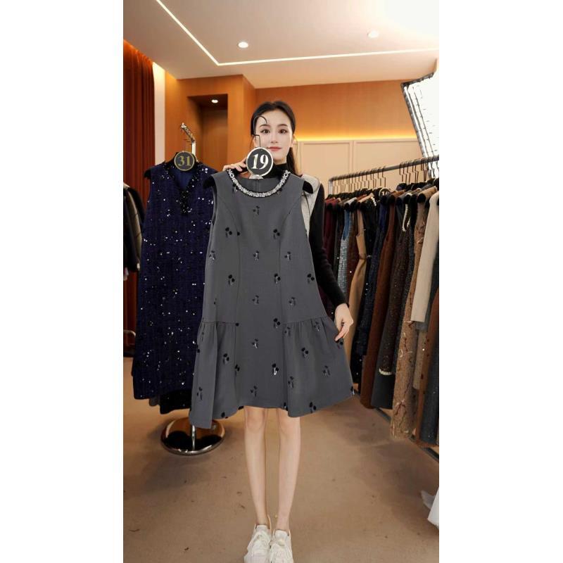 【宠粉价】法式赫本轻奢时尚气质无袖设计连衣裙NH-WX018