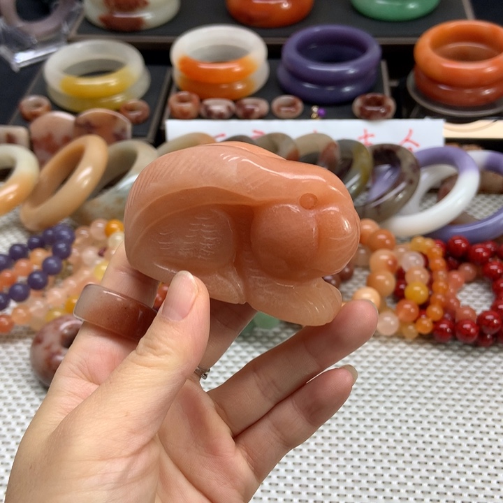 石英质玉未镶嵌手把