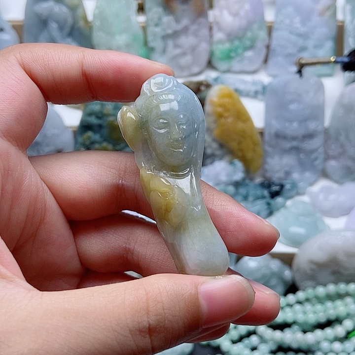 翡翠未镶嵌吊坠(不含链)1