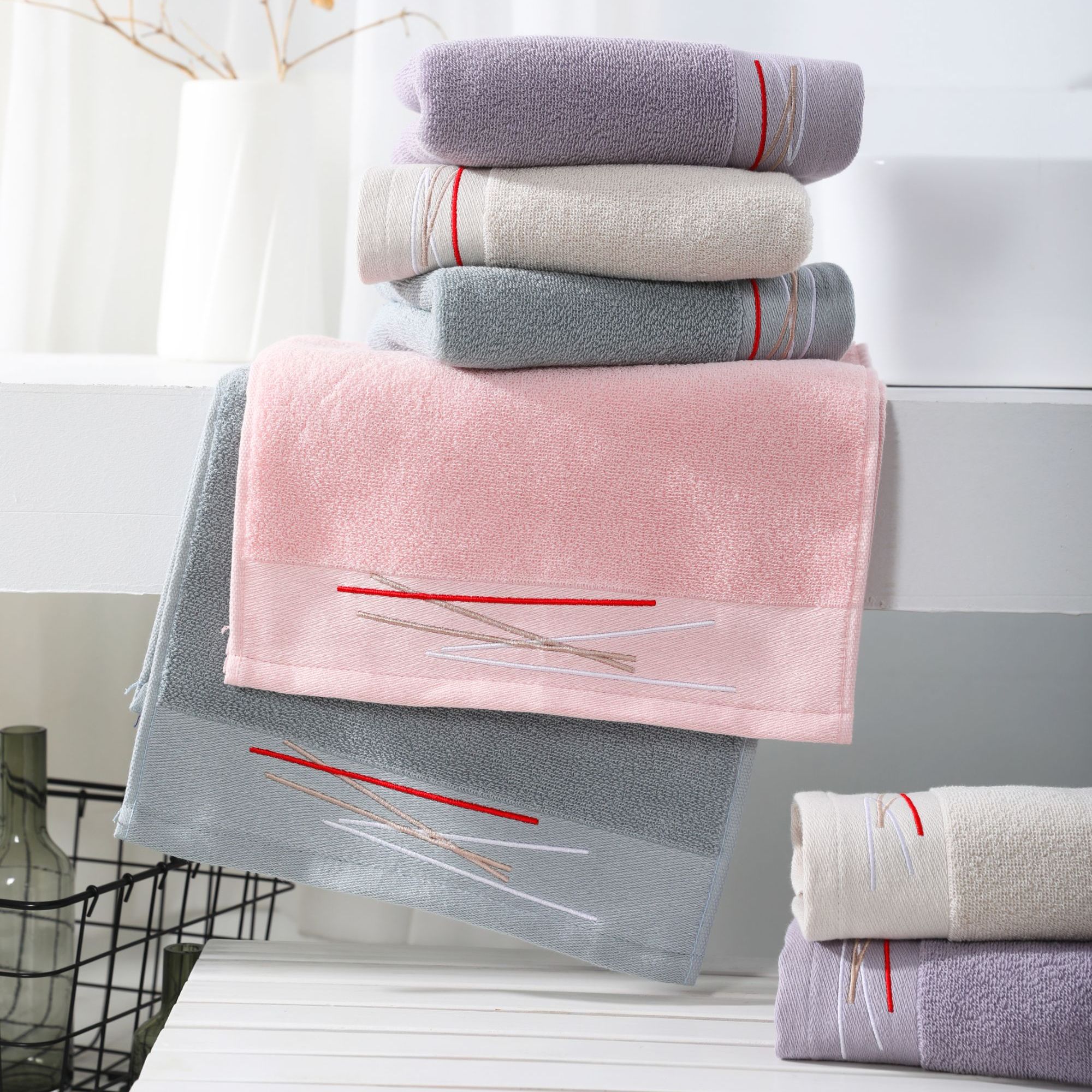 金号纯棉吸水柔软中巾家用毛巾儿童家庭通用30x60