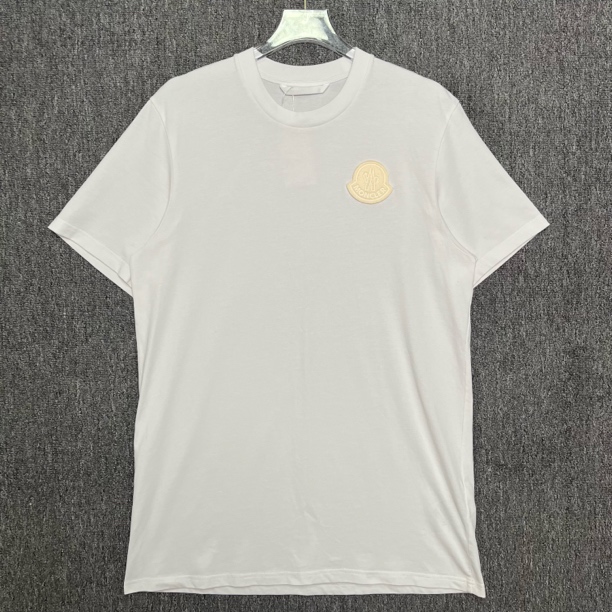 99新 MONCLER 植绒徽标纯色圆领短袖/XL码/99新/13478