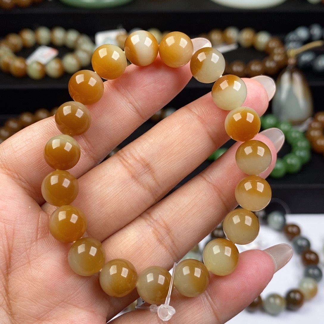 和田玉手串未镶嵌