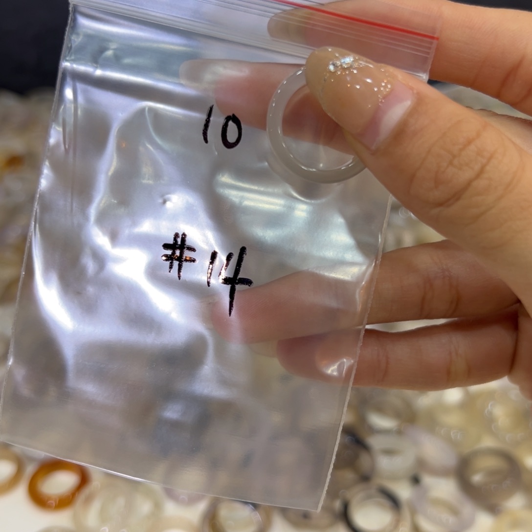 玛瑙/玉髓戒指合金10