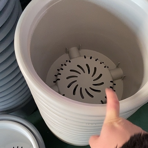 树脂四季6号灰白带托5套