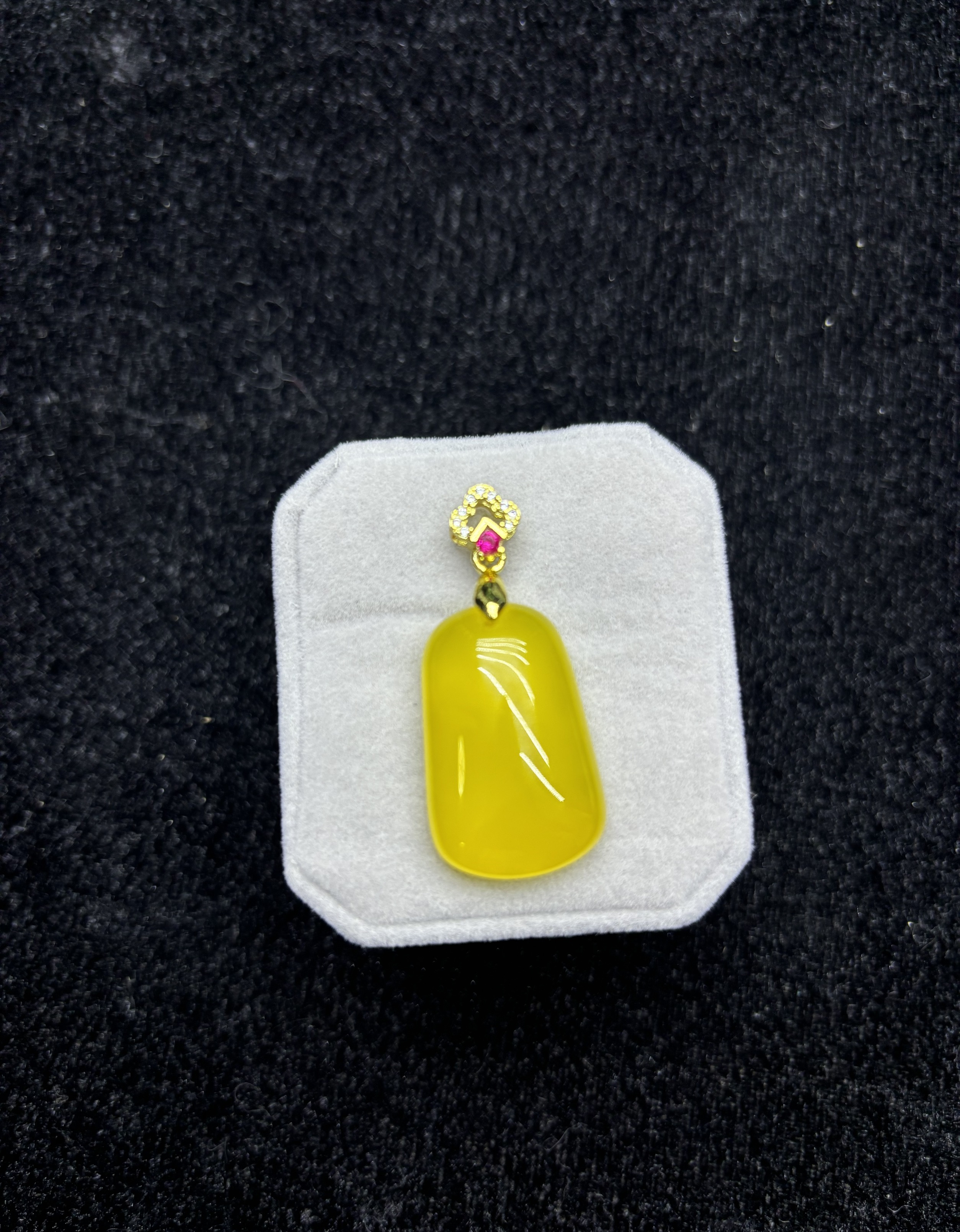【粉丝专享直播售卖】黄翡无事牌吊坠
