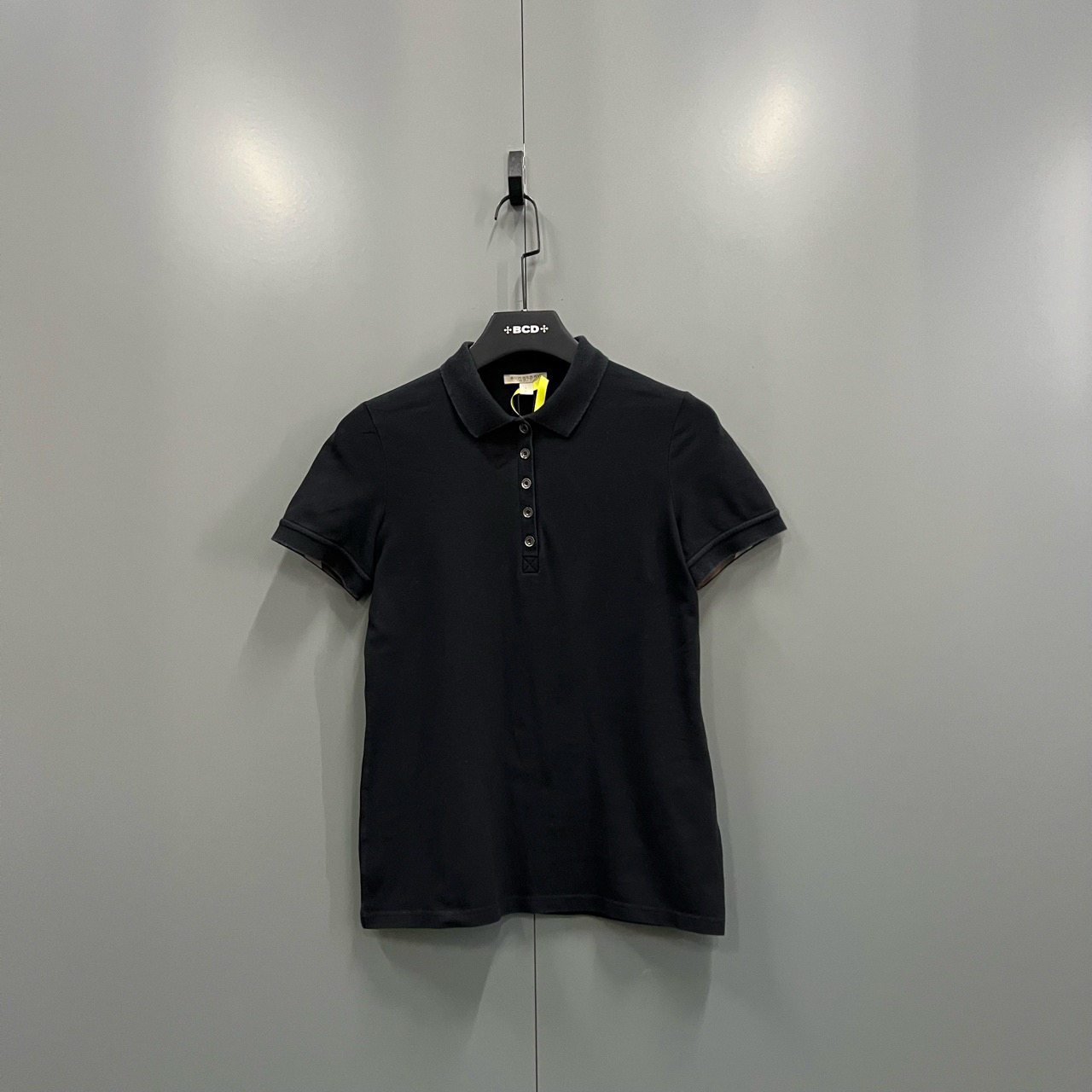 95新 BURBERRY/博柏利 (ll) 黑色polo衫 S码/303621
