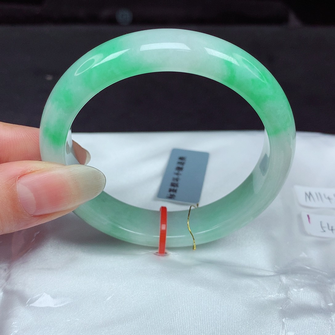 未镶嵌手镯翡翠54圈846