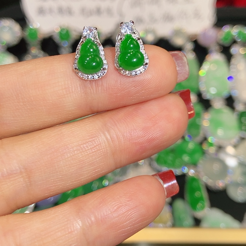 【闪购商品】未镶嵌翡翠耳饰天然翡翠
