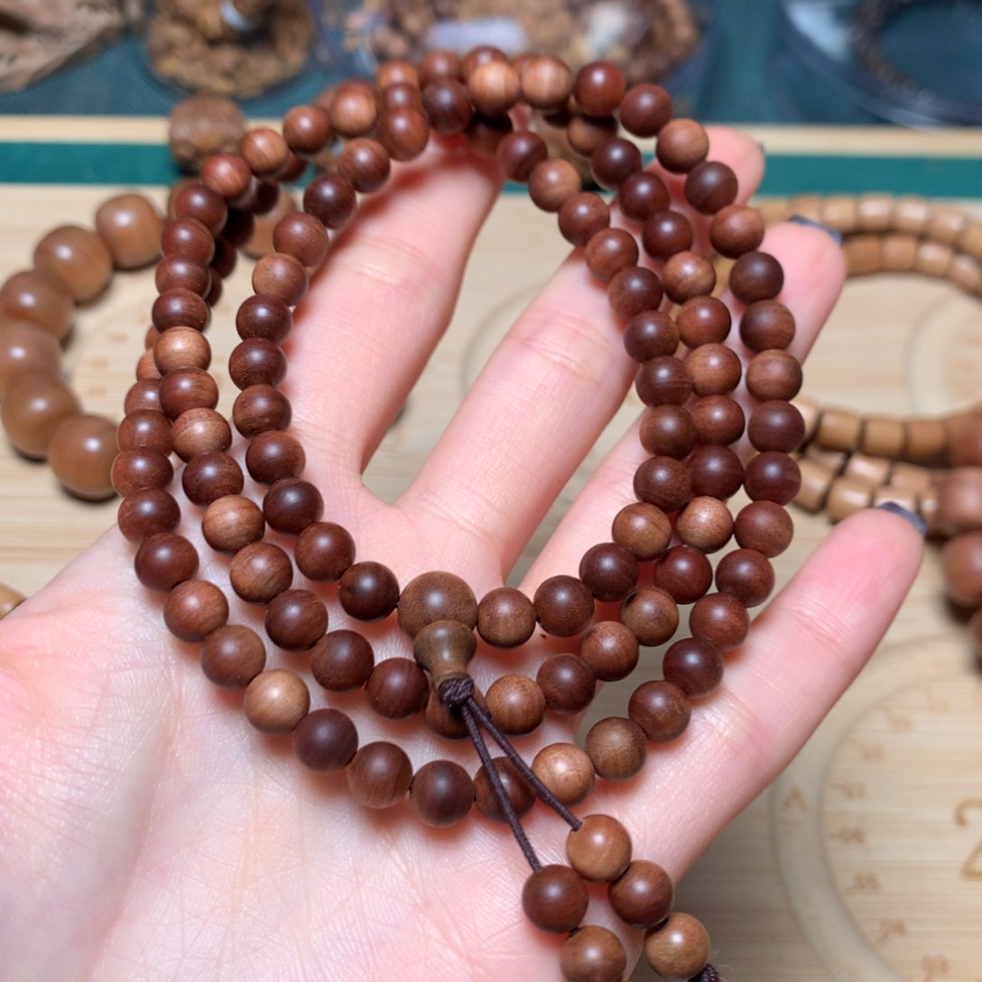 檀香木手串/手链迈索尔老山檀6x108