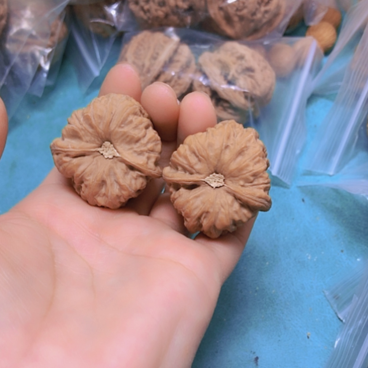 【闪购商品】把件核桃37门头沟元宝修尖