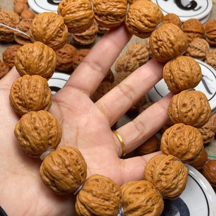 文玩核桃吊坠八棱单圈