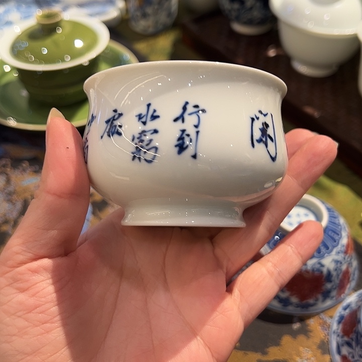 省非遗邓华章手工手绘杯
