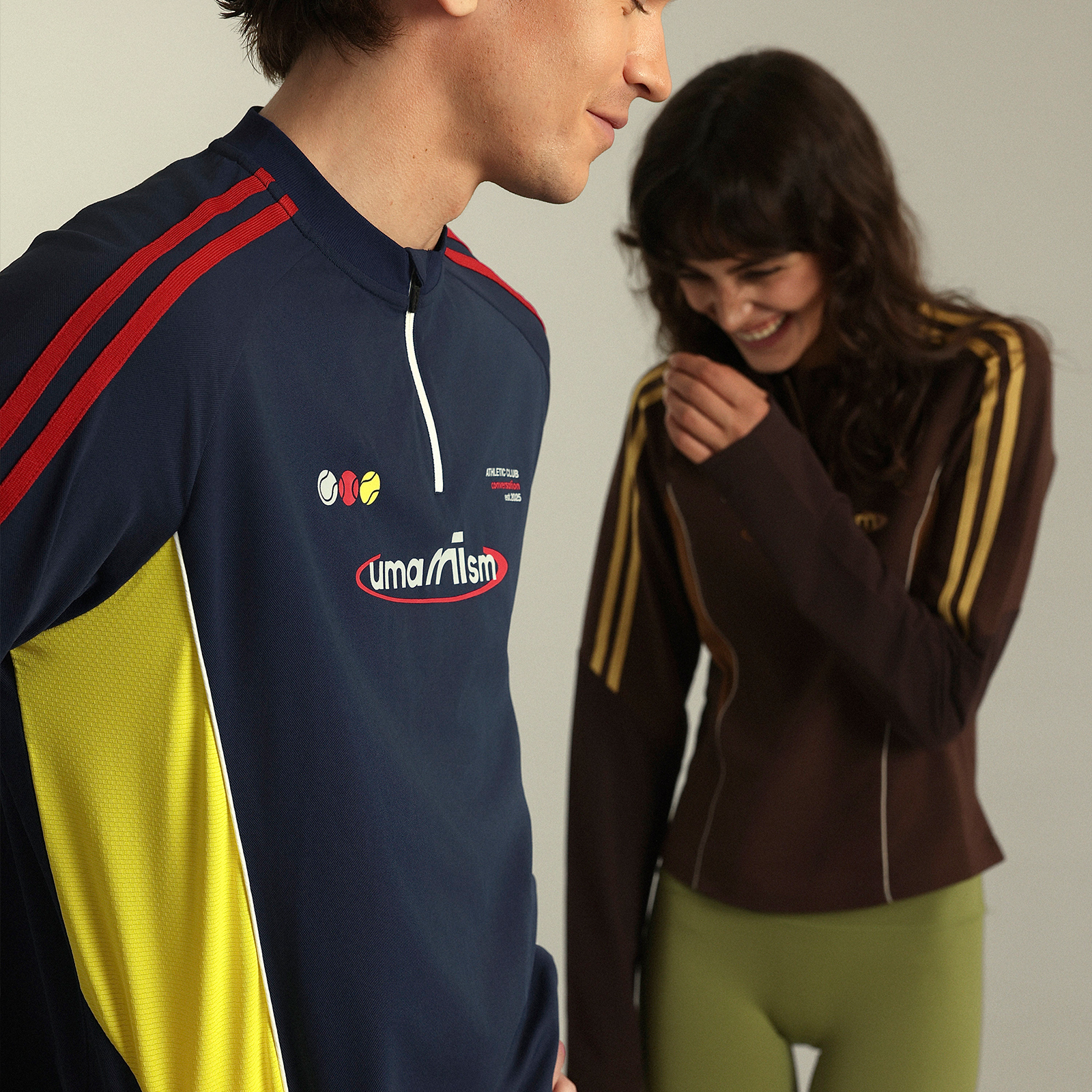 UMAMIISM 有茂密声 [拼色]美式吸湿骑行跑步运动速干上衣长袖T恤