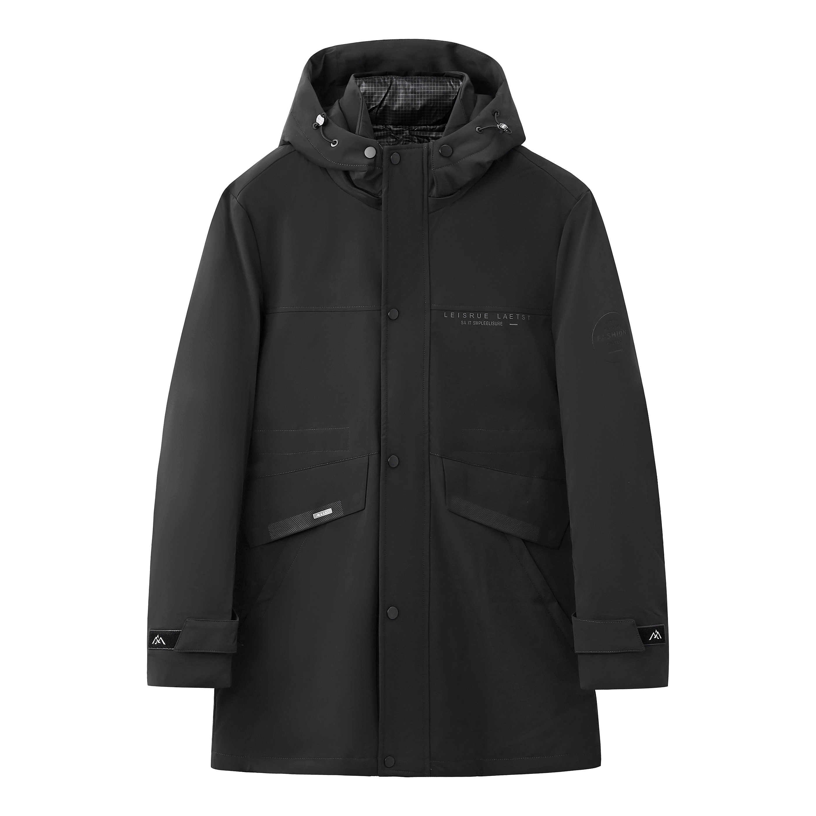 J35常规款羽绒服休闲宽松男士男款时尚连帽中长款加厚商务冬季