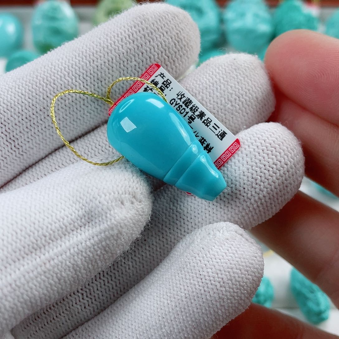 绿松石车挂未镶嵌