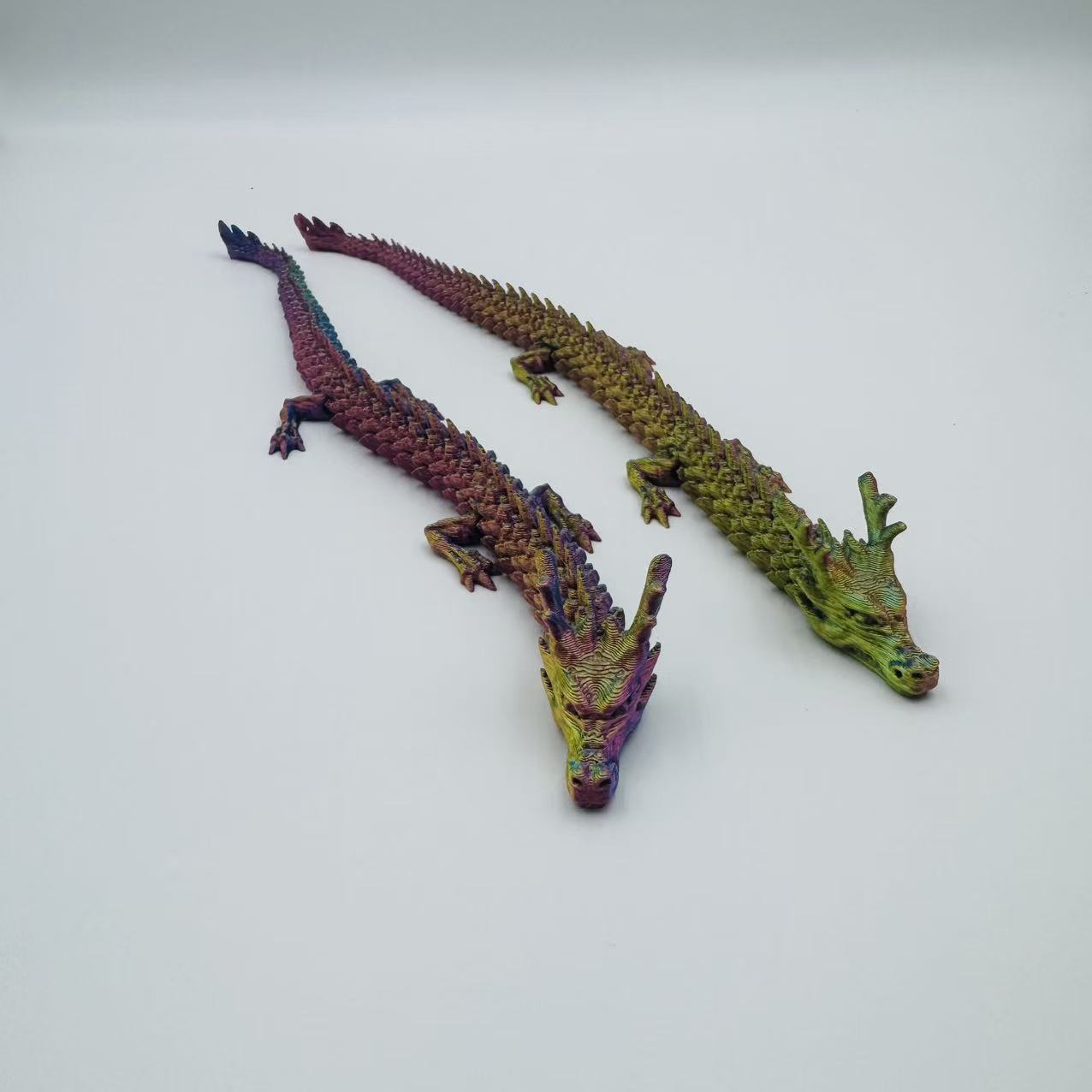 3D打印哑光三色45cm中国龙