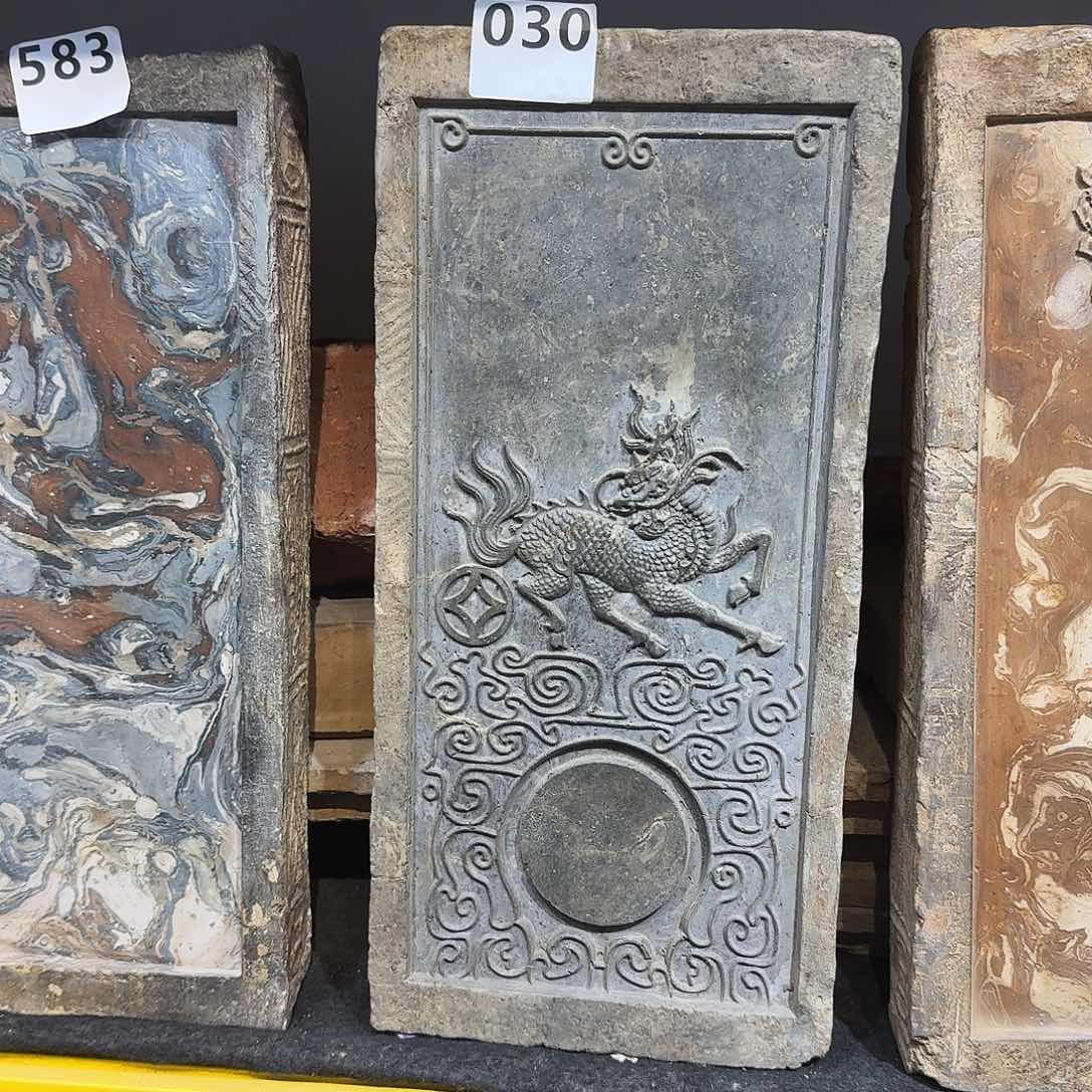 老砖后刻干泡茶台