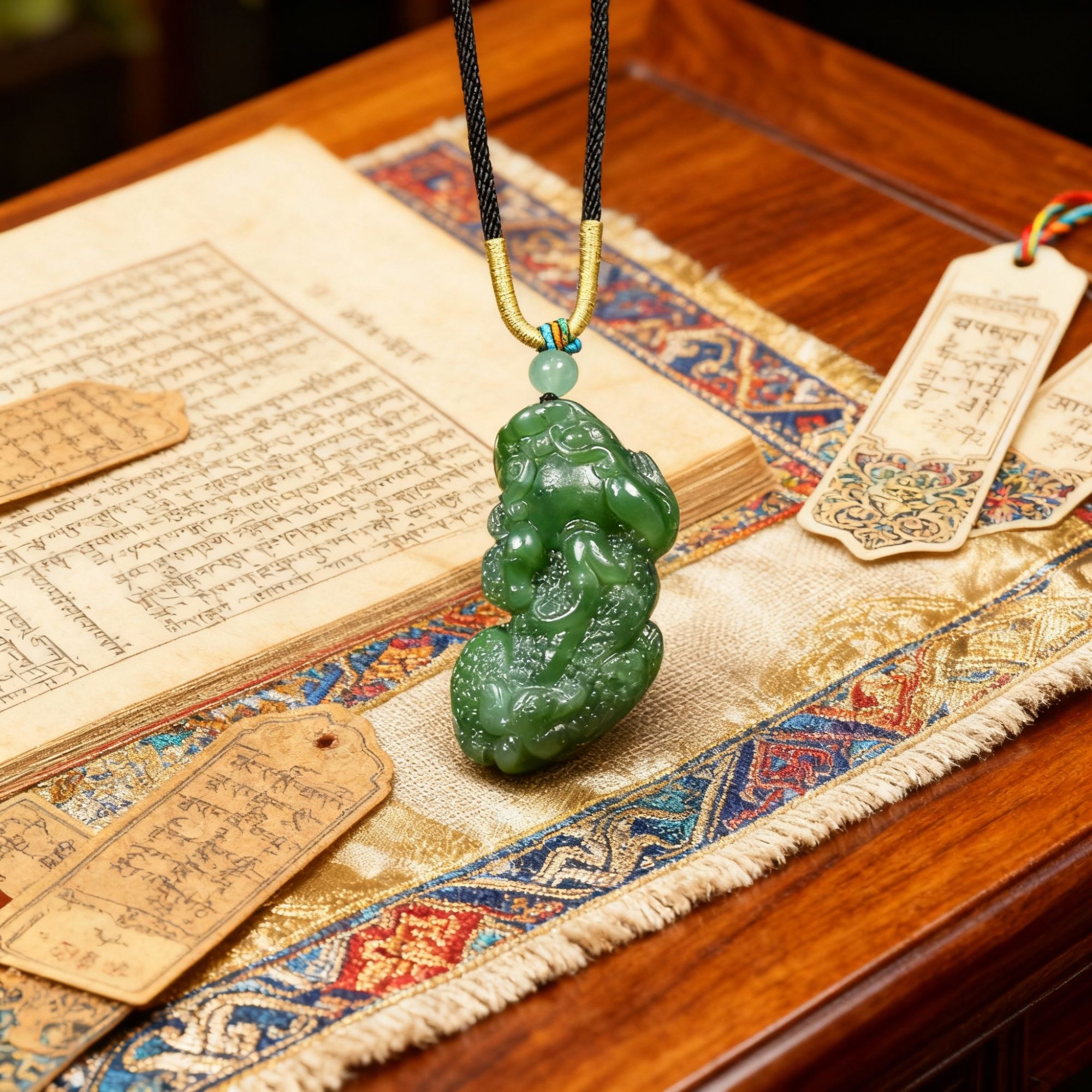 【抖音官方质检】保真天然和田碧玉貔貅多样性发其一 HTY198