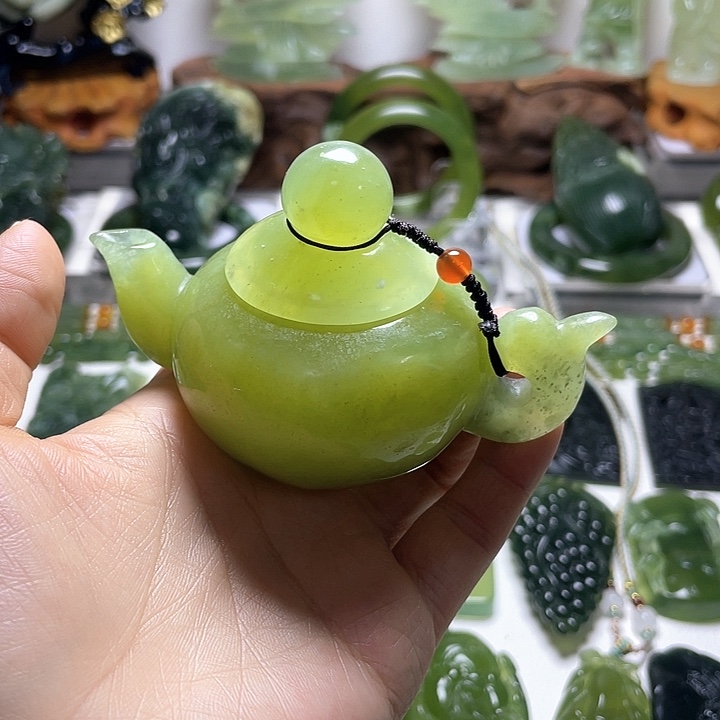 蛇纹石玉手把未镶嵌