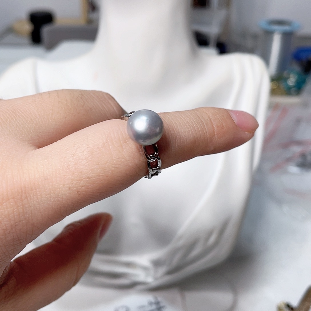 淡水珍珠合金颈饰