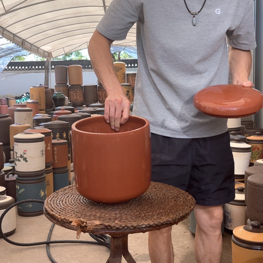 紫砂茶叶罐8 饼茶叶罐