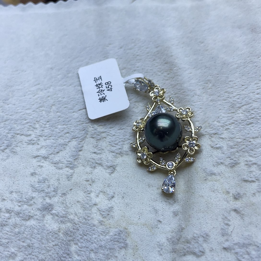 颈饰海水珍珠银S925镶嵌