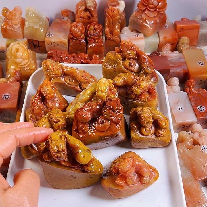 石***刻昌化石印石老挝石