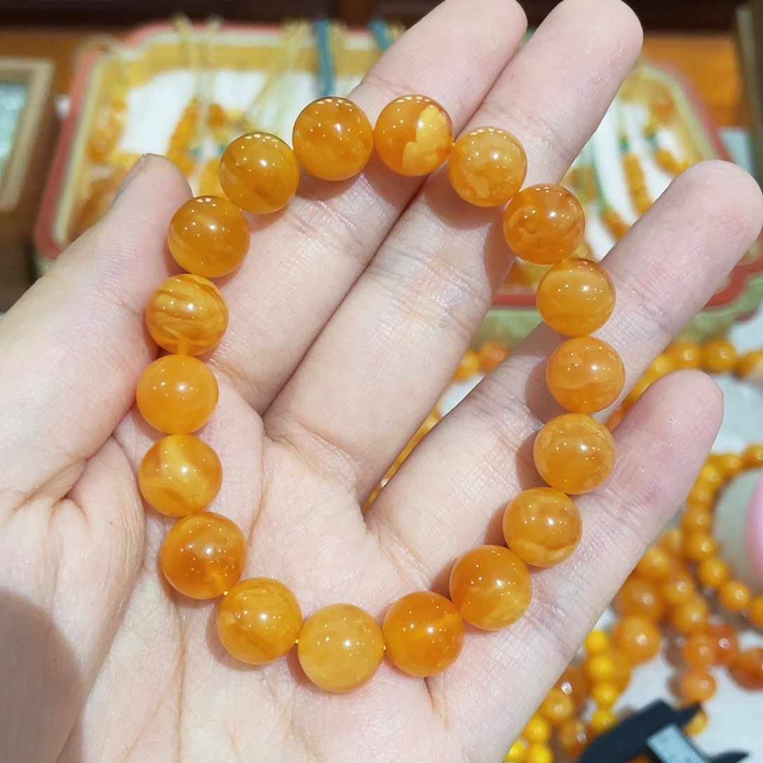 蜜蜡手链未镶嵌手串