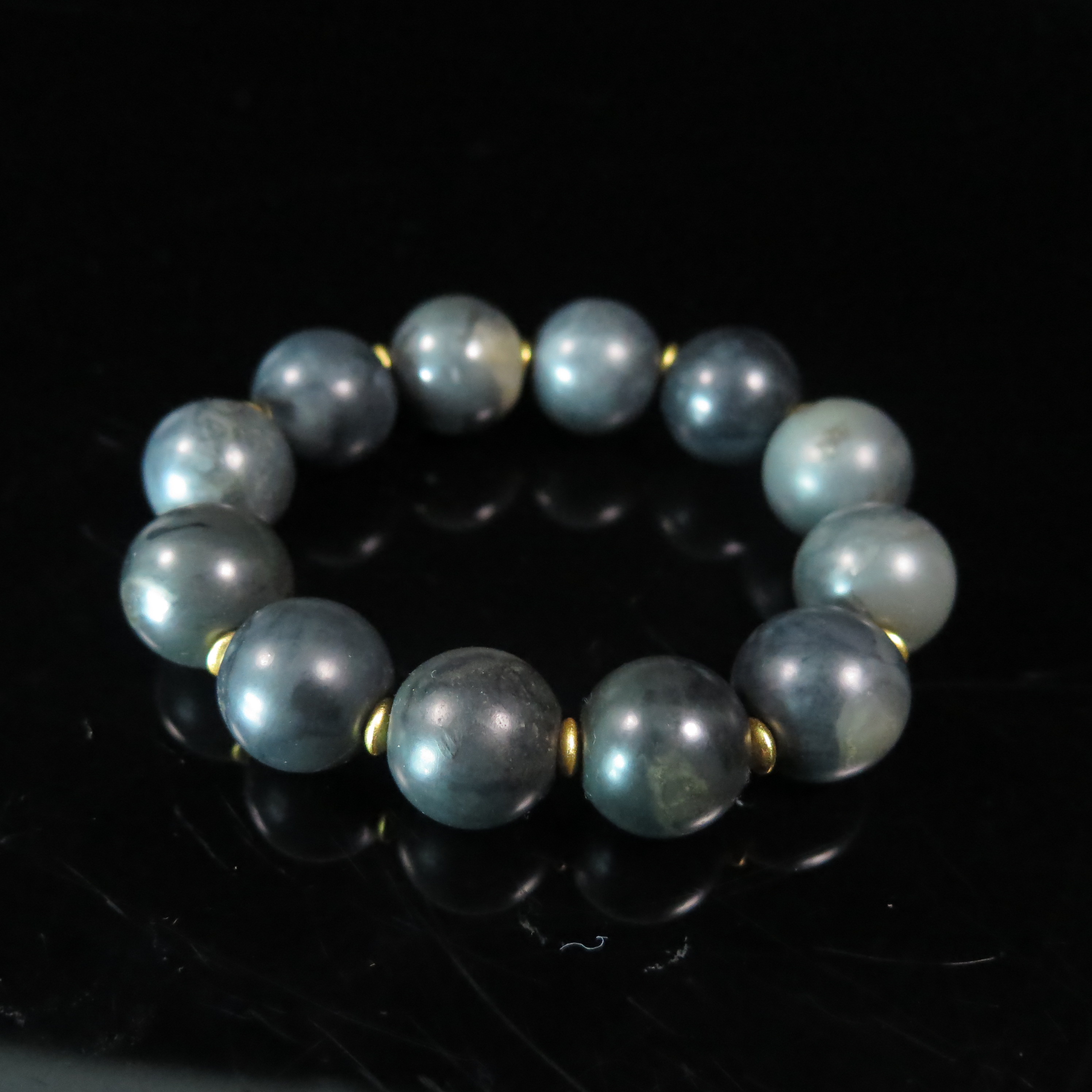 清代玉手串/HY560182/和田玉/槐荫山房