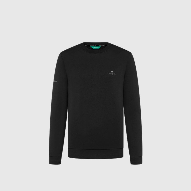 比音勒芬高尔夫秋冬新款休闲运动轻量保暖圆领长袖T恤男士打底衫