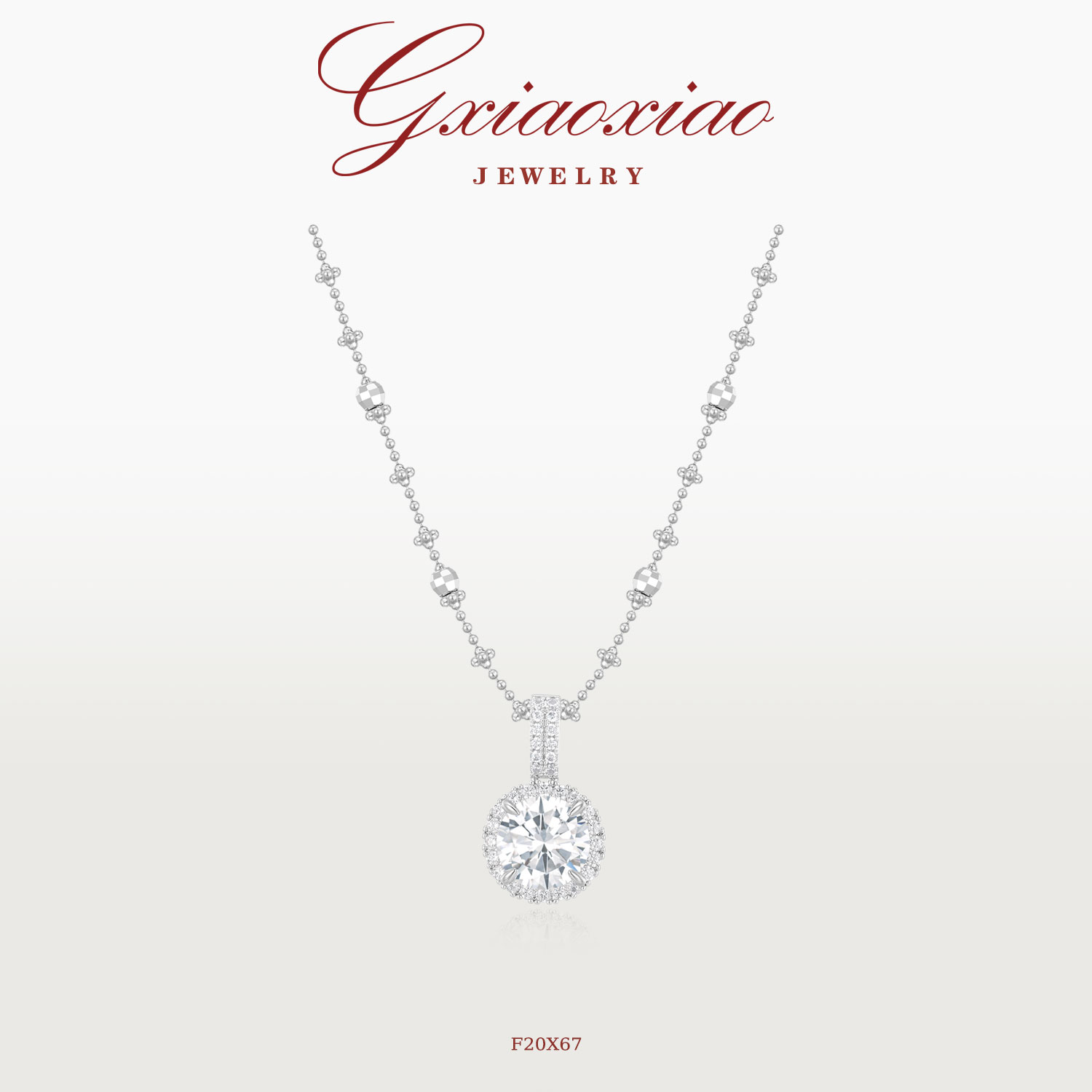 G XIAOXIAO 镀K金 轻奢时尚气质爆闪星河百搭锁骨项链 F20X67