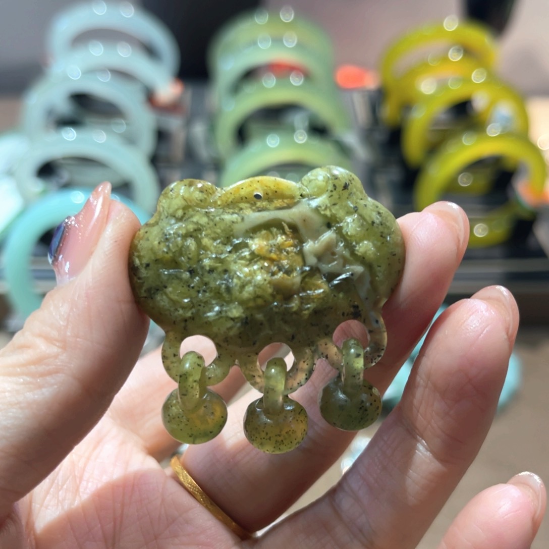 蛇纹石玉手链未镶嵌