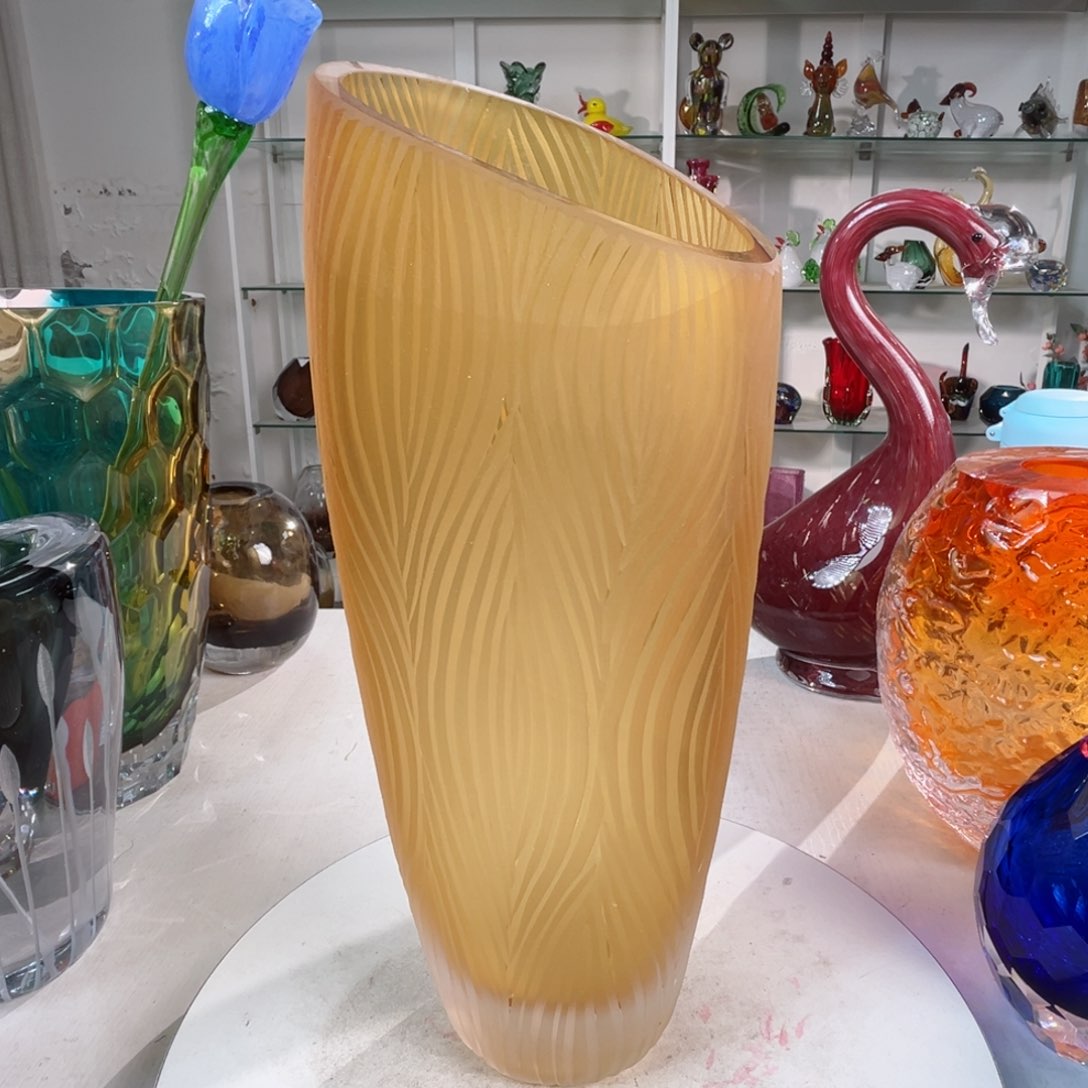 33 高轻奢琉璃花器福利正常手工痕迹