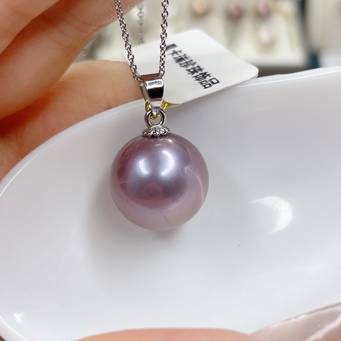 淡水珍珠合金吊坠(赠链)14