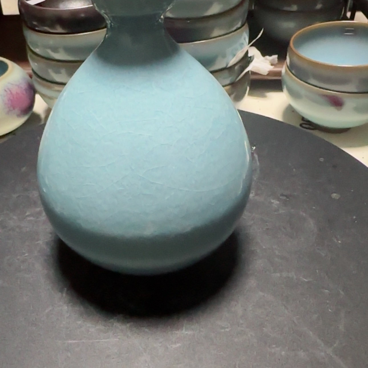 【闪购商品】摆件书*宋钧仿古鸡心碗