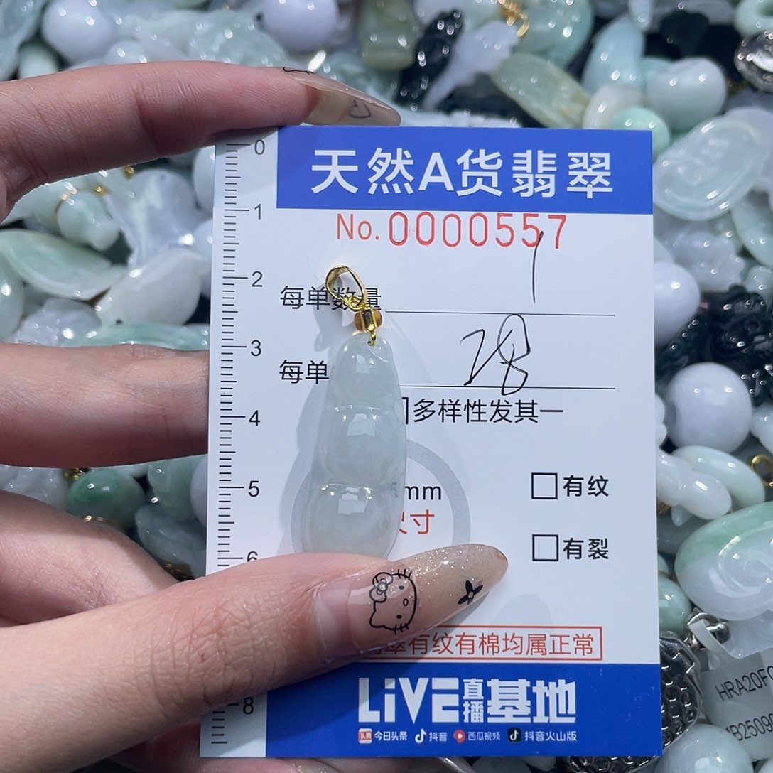 翡翠未镶嵌吊坠(不含链)