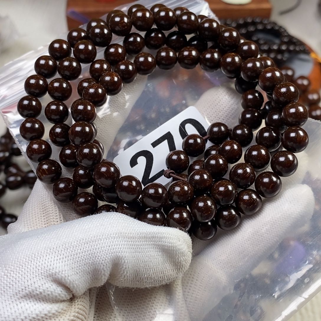 贡木手串/手链白*0.9巴布亚贡木