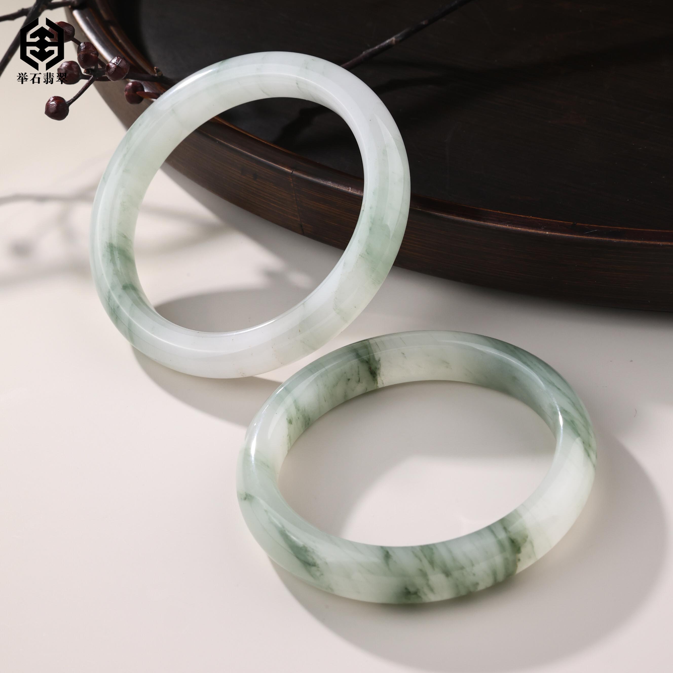 【举石臻品】TH1206-58-199天山翠手镯（一件/圈口自选/多样性发）F