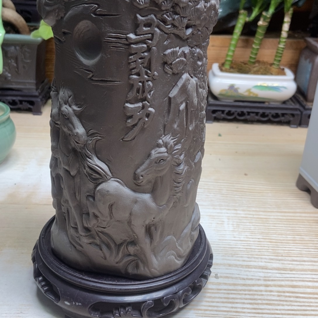 瓷片陶瓷花盆陶瓷艺术