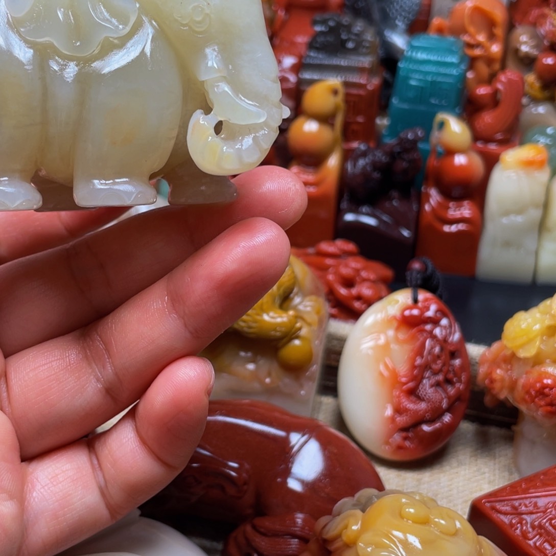 寿山石印石精美寿山