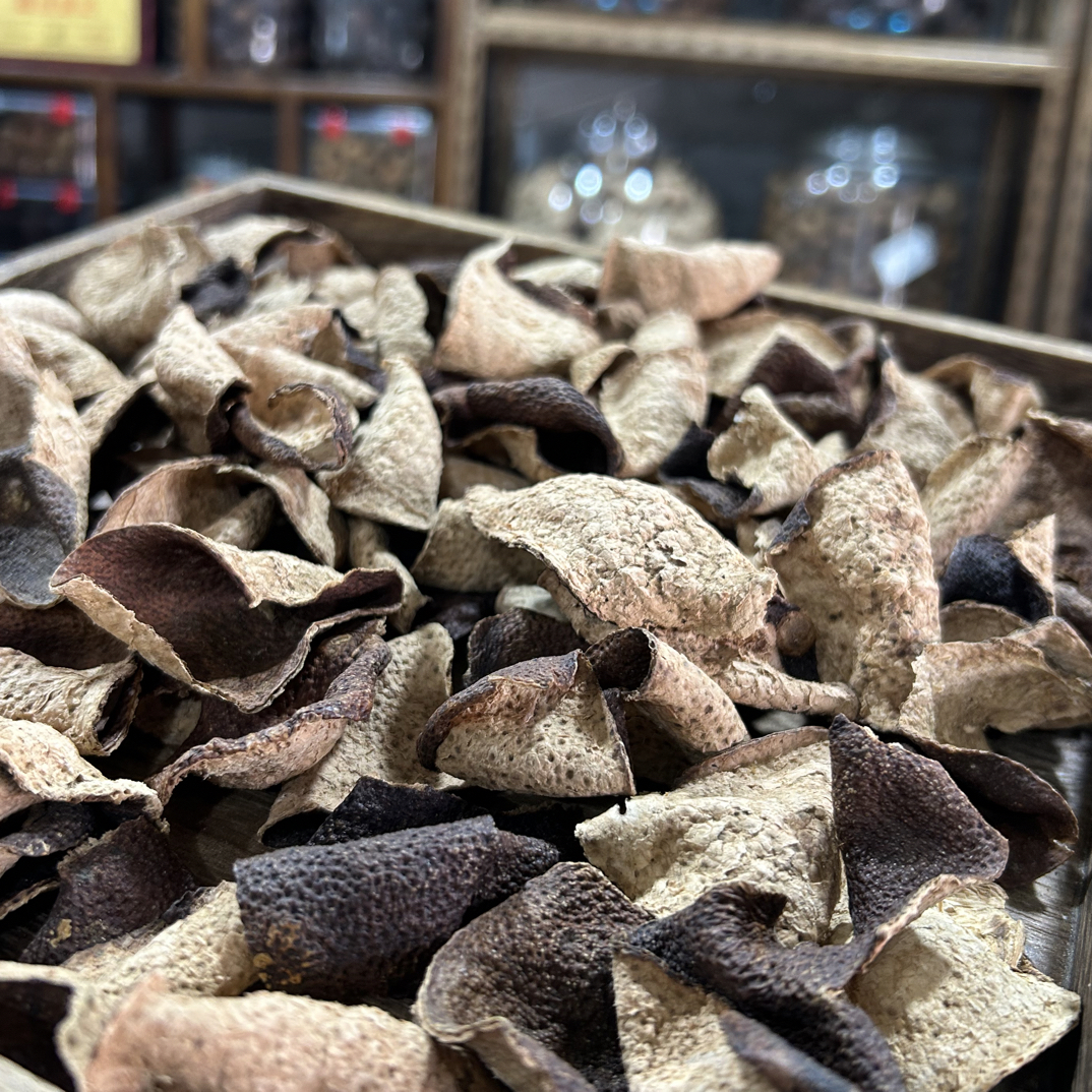 （孤品 断皮）2010年东甲圈枝老青皮 断皮