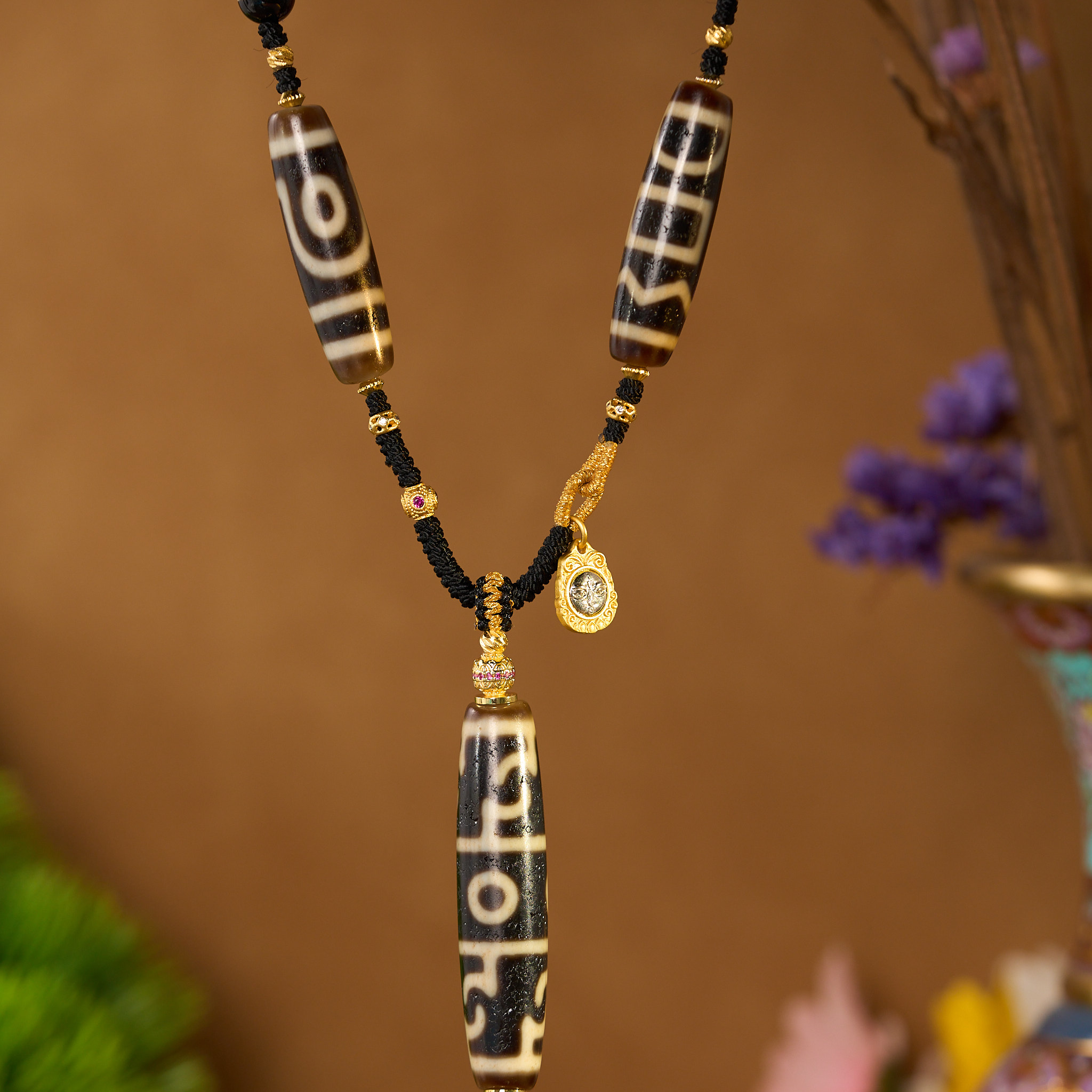 （一芳）黑白 顶料阵阵多宝项链 Q7STAZ 多样性发一