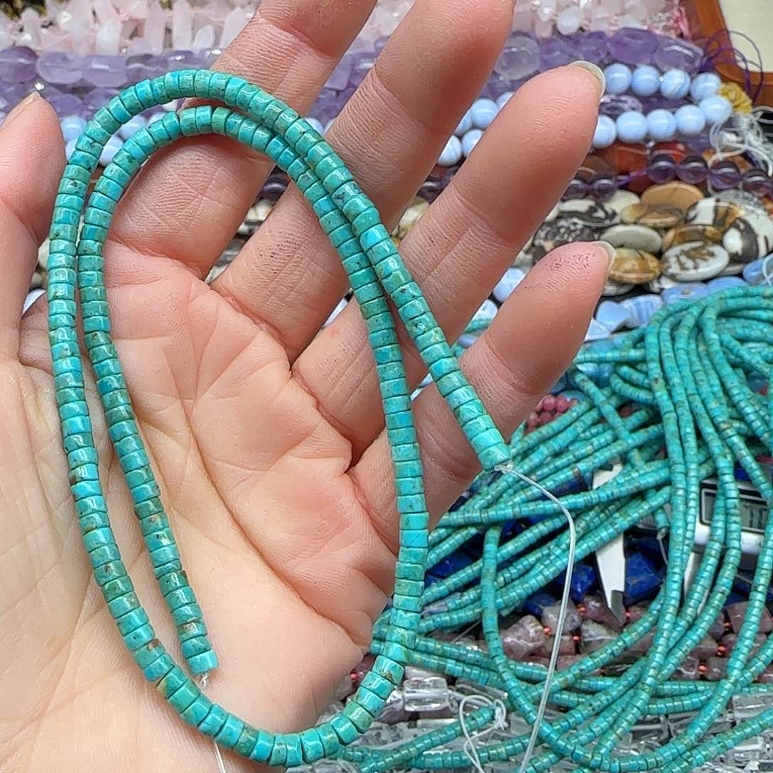 玛瑙/玉髓珠宝半成品合金嚯*丽4mm剁珠一条拍二发一