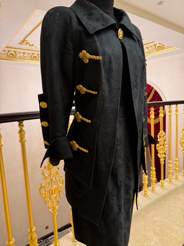 镤梵vintage中古金扣大衣