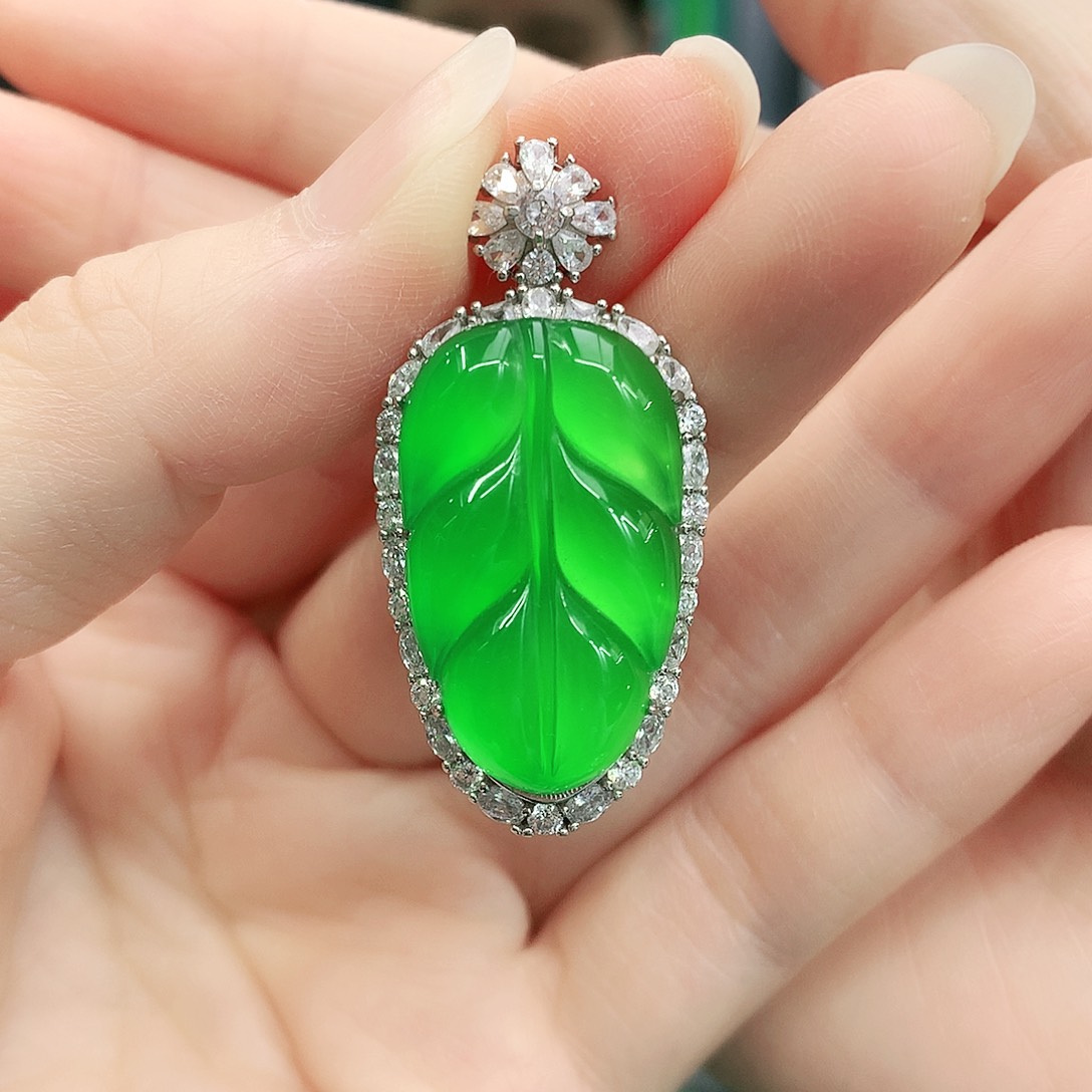 银S925镶嵌吊坠玛瑙/玉髓