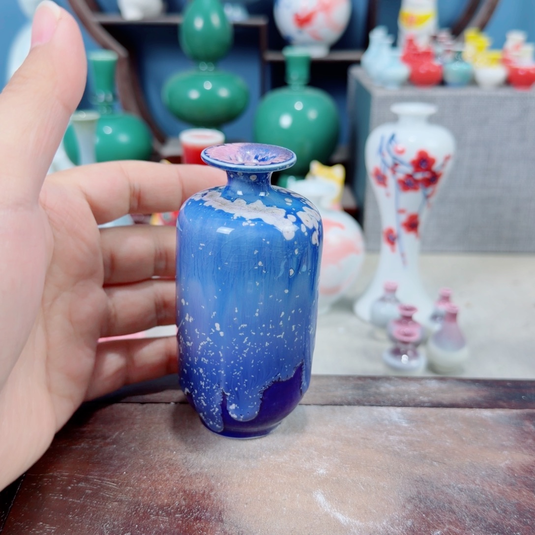 陶瓷手工小花器摆件