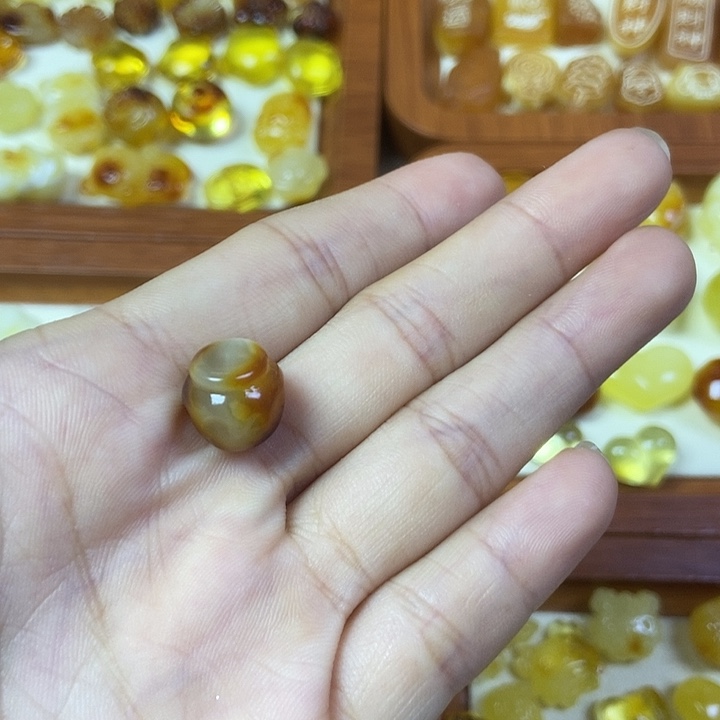 橄榄核吊坠蜂蜜罐125