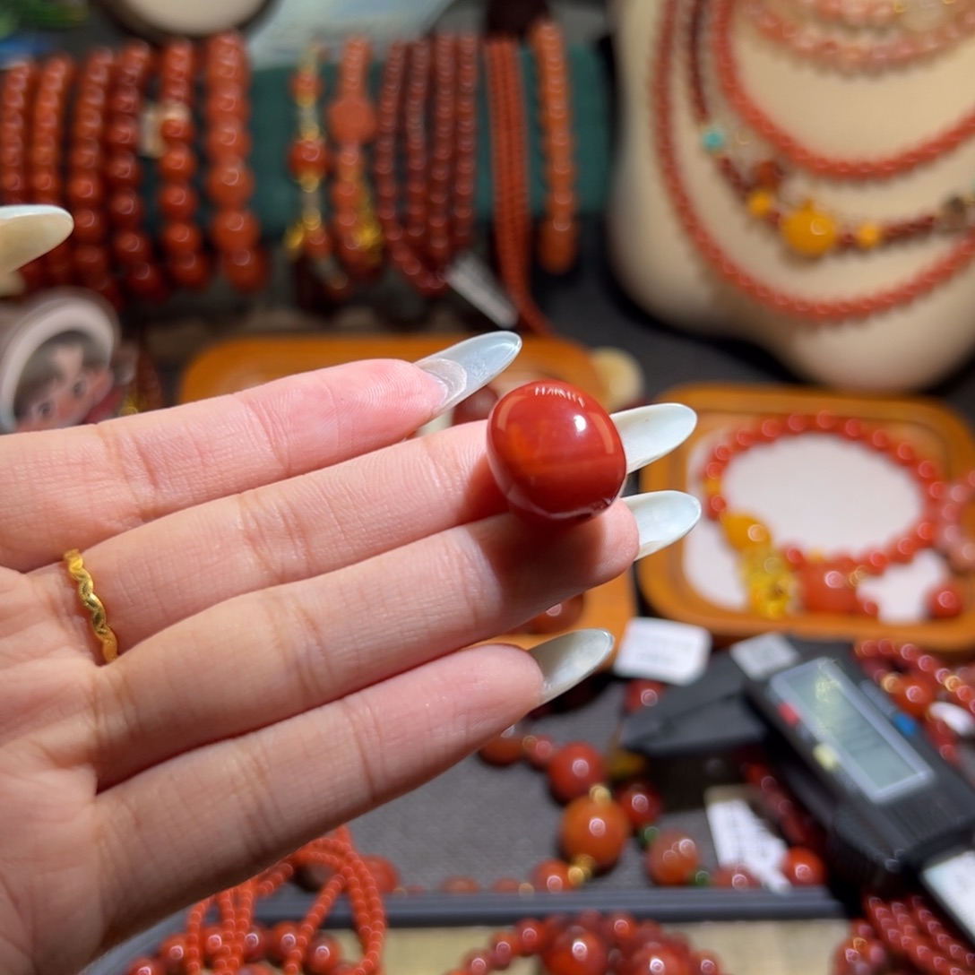 南红玛瑙未镶嵌手串14m