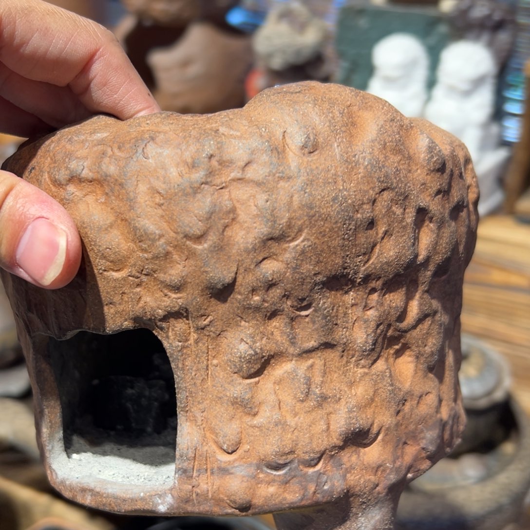 复古风格老陶泥系列茶盘茶具摆件